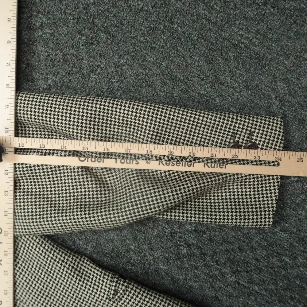Canali Blazer Mens 40 Beige Proposta Houndstooth‎ Wool Silk Sport Coat Italy